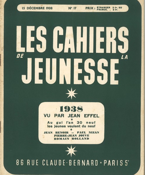 Les Cahiers de la jeunesse / 1938