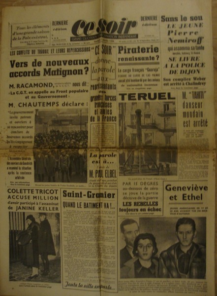 Ce soir / 1938